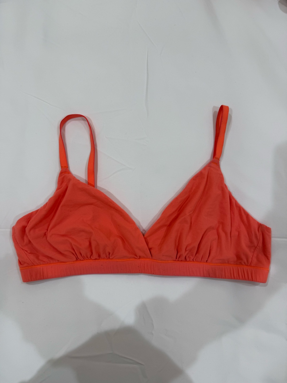 SKIMS Triangle Bralette in Neon Orange